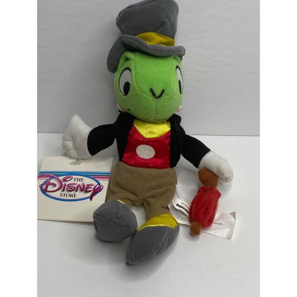 Disney Store Jiminy Cricket Mini Bean Bag Plush 8" Pinocchio - Picture 5 of 5
